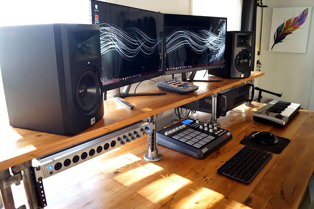 Spiksplinternieuw reclaimed-wood-studio-desk-001 | Infamous Musician XT-91