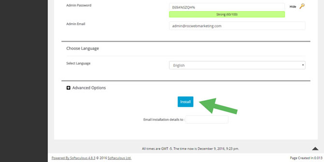 A2 Hosting WordPress Installation