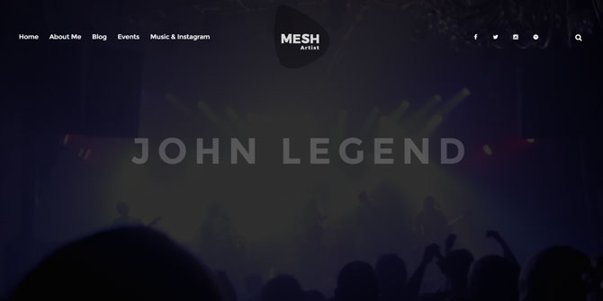 Mesh Musician WordPress Theme