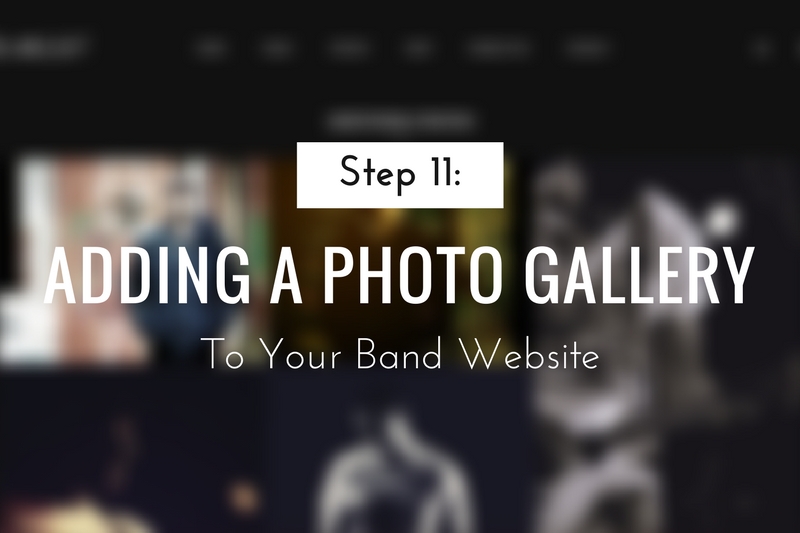 Adding a Photo Gallery to Your Band Website