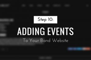 Adding Events to Your Band Website