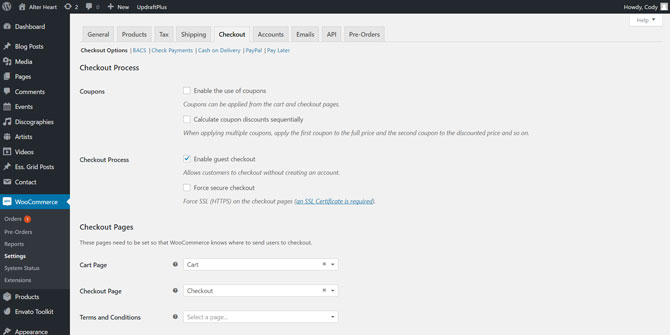 WooCommerce Checkout Options