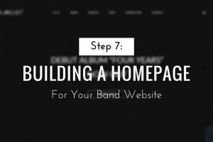 Building a Homepage for Your Band Website