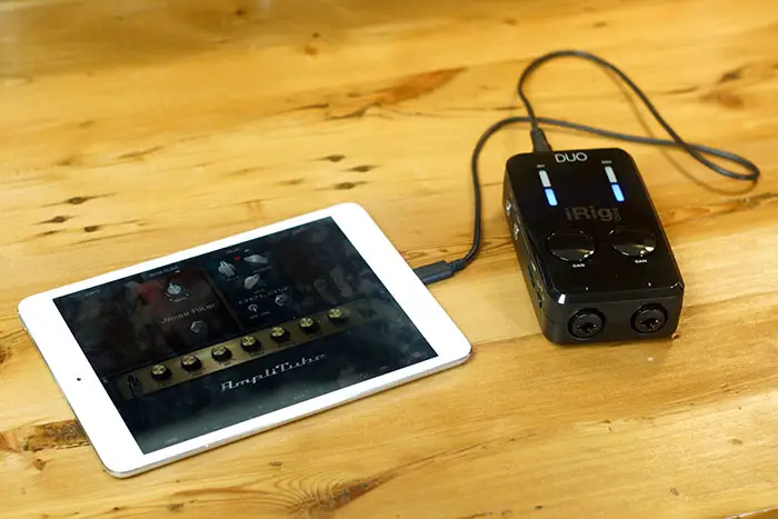 iRig Pro DUO with iPad