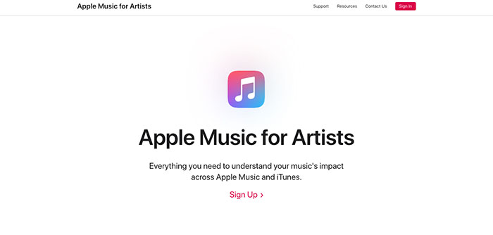 Apple Music Webpage