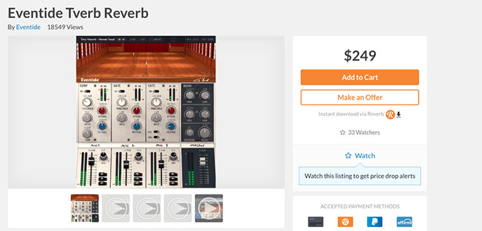 Eventide Tverb Reverb