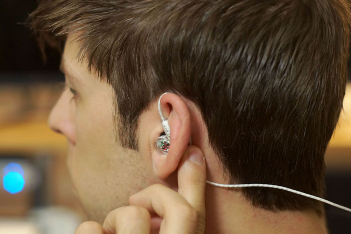MEE Audio M6 Pro In-Ear Monitors - Fitting in Ear