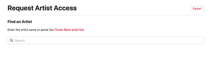Request Artist Access