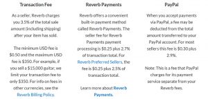 Reverb Payment
