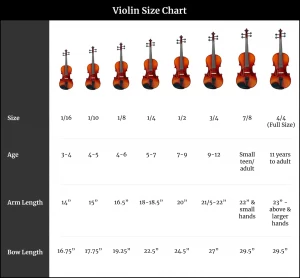 Violin Size Chart